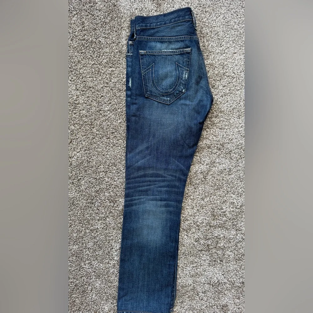 True Religion Dark Blue Slim Straight Jeans